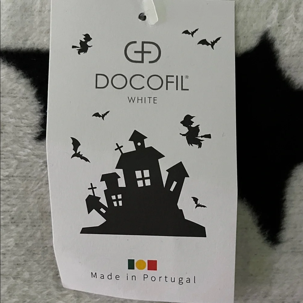 Halloween Bat throw- White and Black